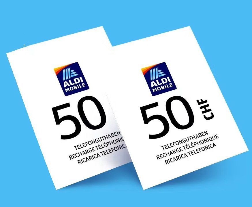 Bons: 100.- Bons ALDI MOBILE - 100 Gutschein ALDI MOBILE – Neuf avec emballage d'origine à Colombier NE par Dne74