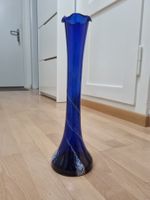 Vase blau lang