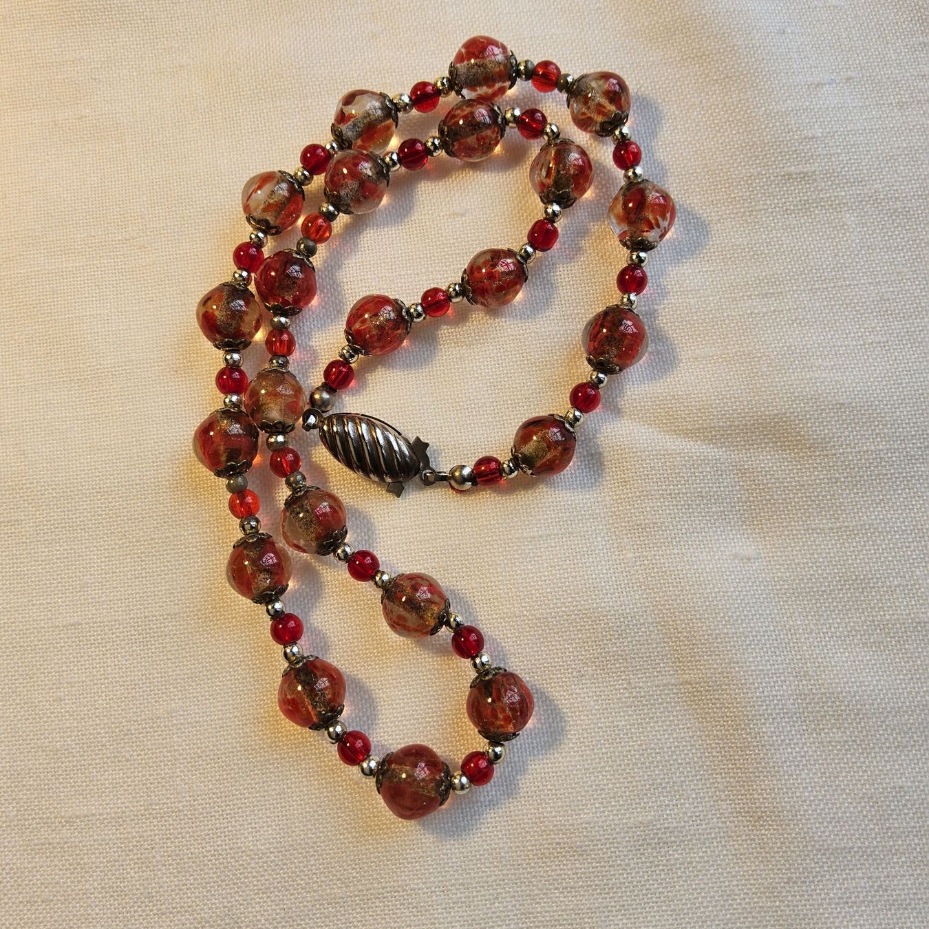 Murano Catenine: Murano Collier Halskette, Rot, ca 1960 – Usato da Zürich venduto da sanwit 4