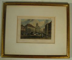 Kolorierter Stich von Trogen