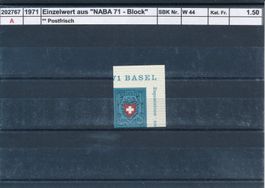 1971 Einzelwert aus "NABA - Block"