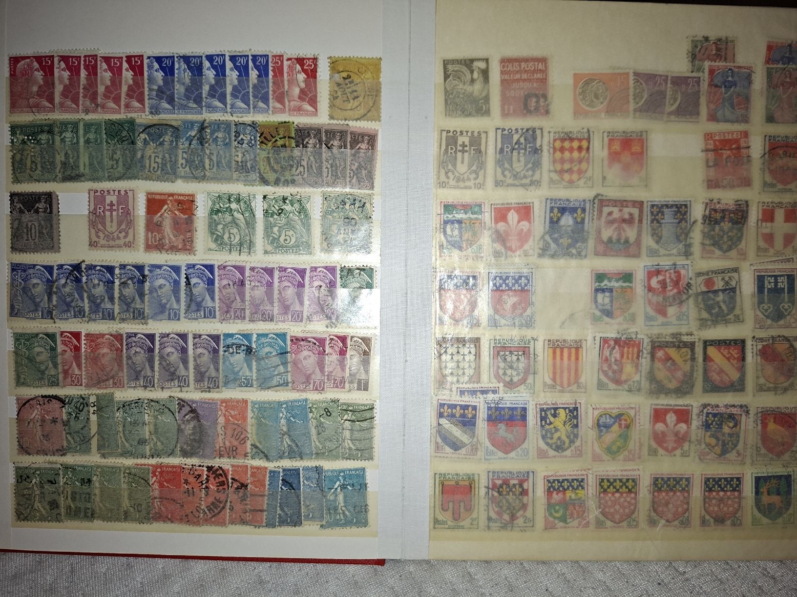 Alle Briefmarken: Sammlunh Frankreich  – Gebraucht aus Balgach von SIMEON27 7