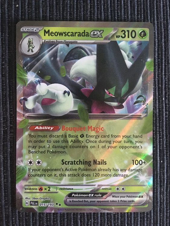 Pokemon Paldea Evolved Meowscarada EX Art Rare ENG | Kaufen Auf Ricardo