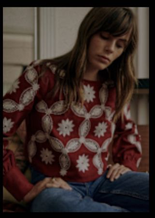 Sezane Bluse "Flamine" Burgundi Gr. 38 Neuwertig