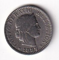 Schweiz 20 Rappen 1887