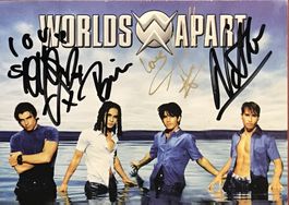 Worlds Apart Boygroup Autogramm signiert Foto 10x15cm