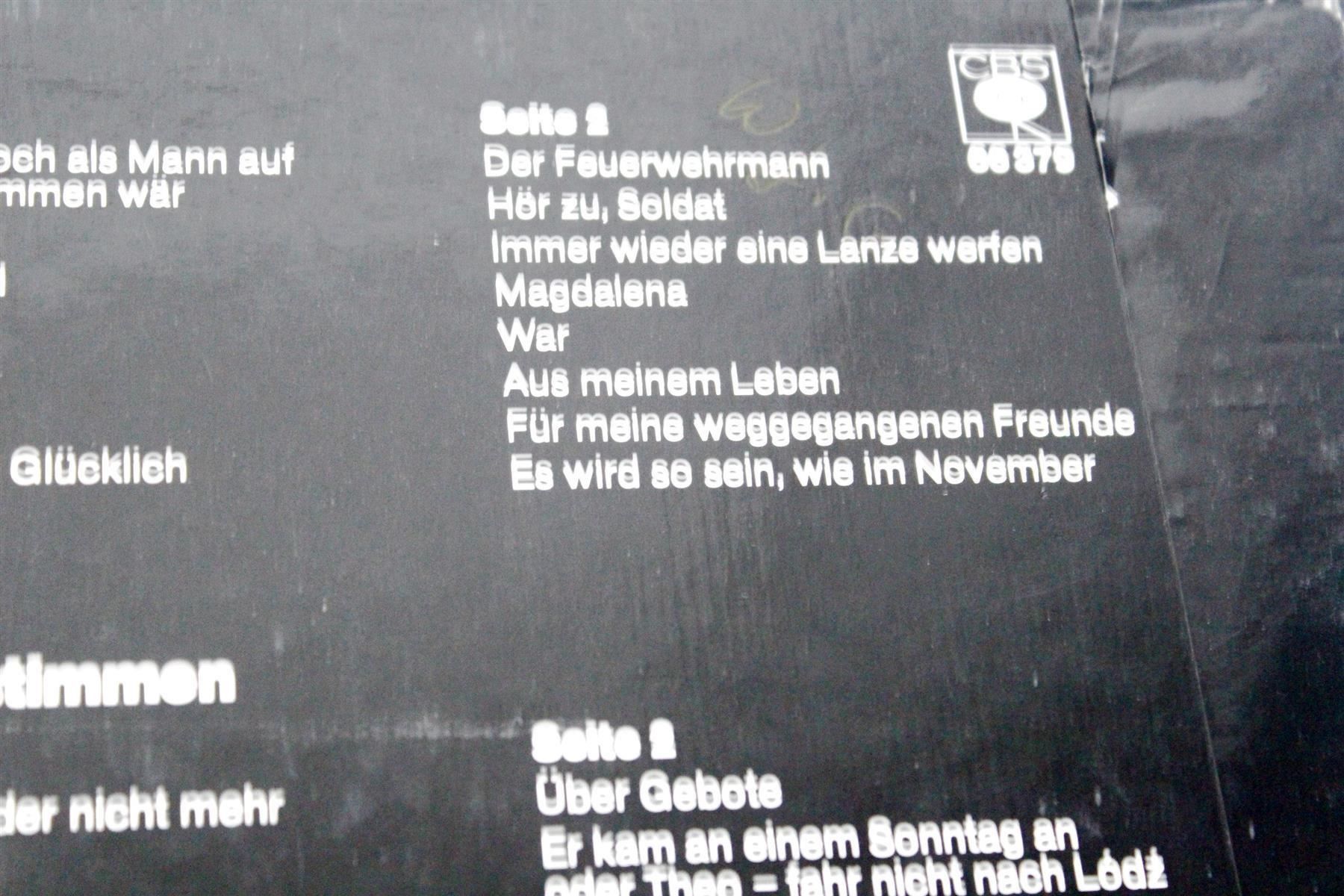 Libri: BETTINA WEGNER: Lieder und Gedichte – Usato da Bern venduto da vinyl-heaven 8