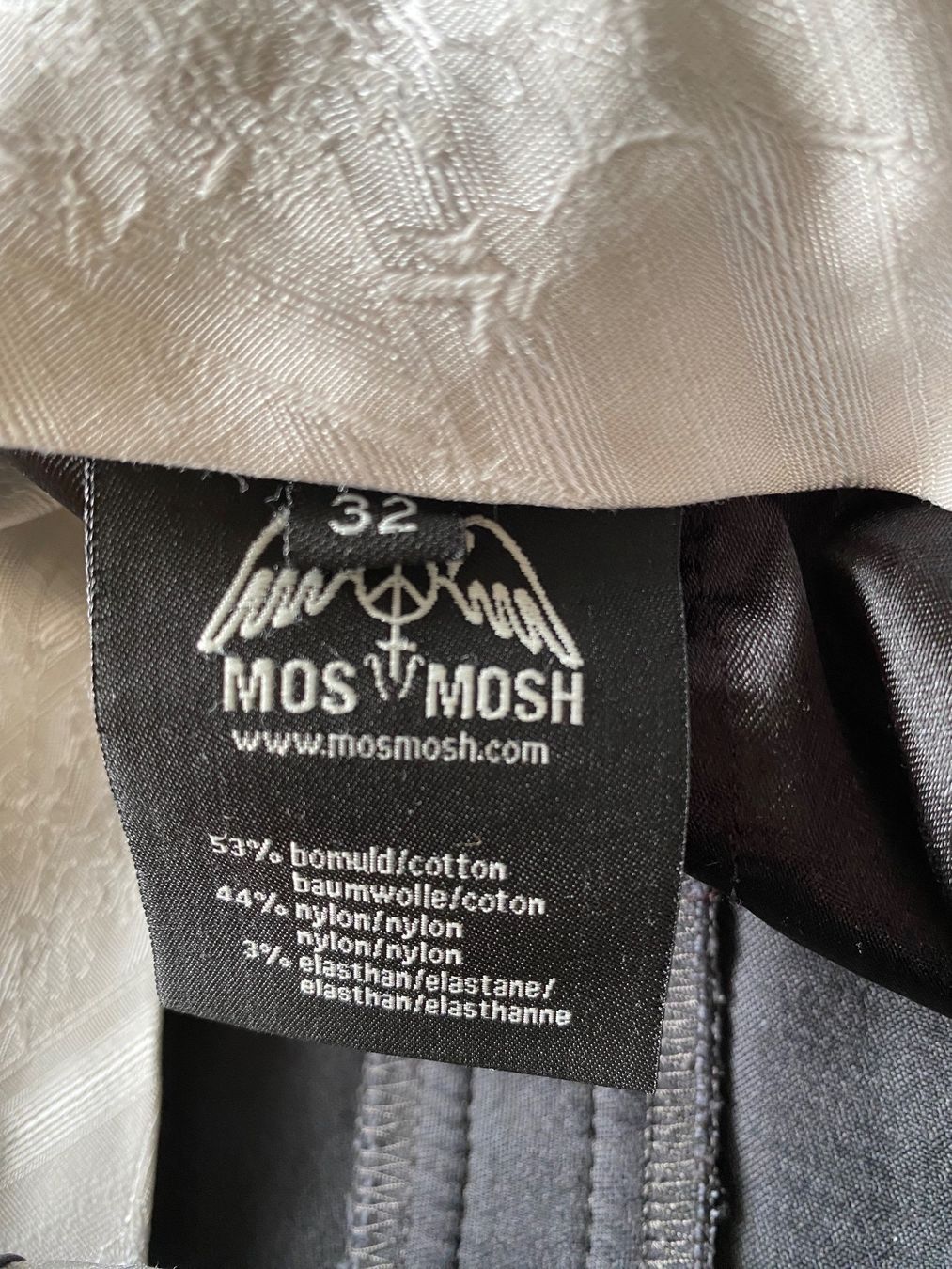 Mos mosh Pantaloni: Mos Mosh Hose Gr. 32 Grau / Anthrazit – Usato da Zürich venduto da triangular 5