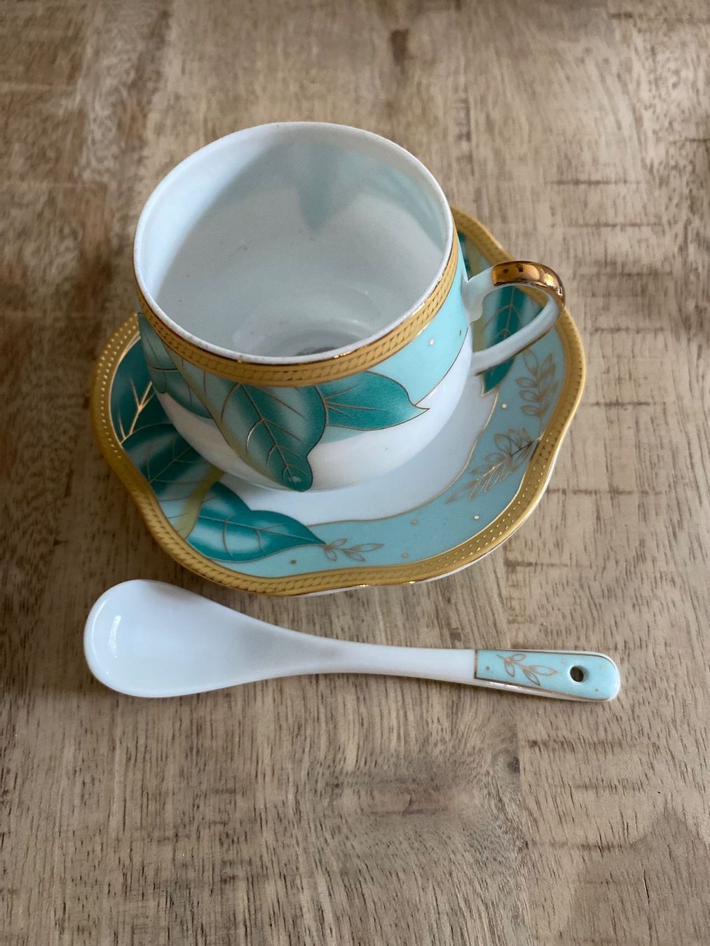 Services de table: Kaffee-Set, 3-teilig: Tasse, Teller, Löffel – Neuf (Voir description) à Winterthur par Elen 1