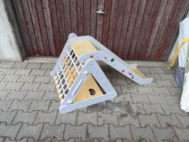 Kletterdreieck mit Rutsche gut erhalten 