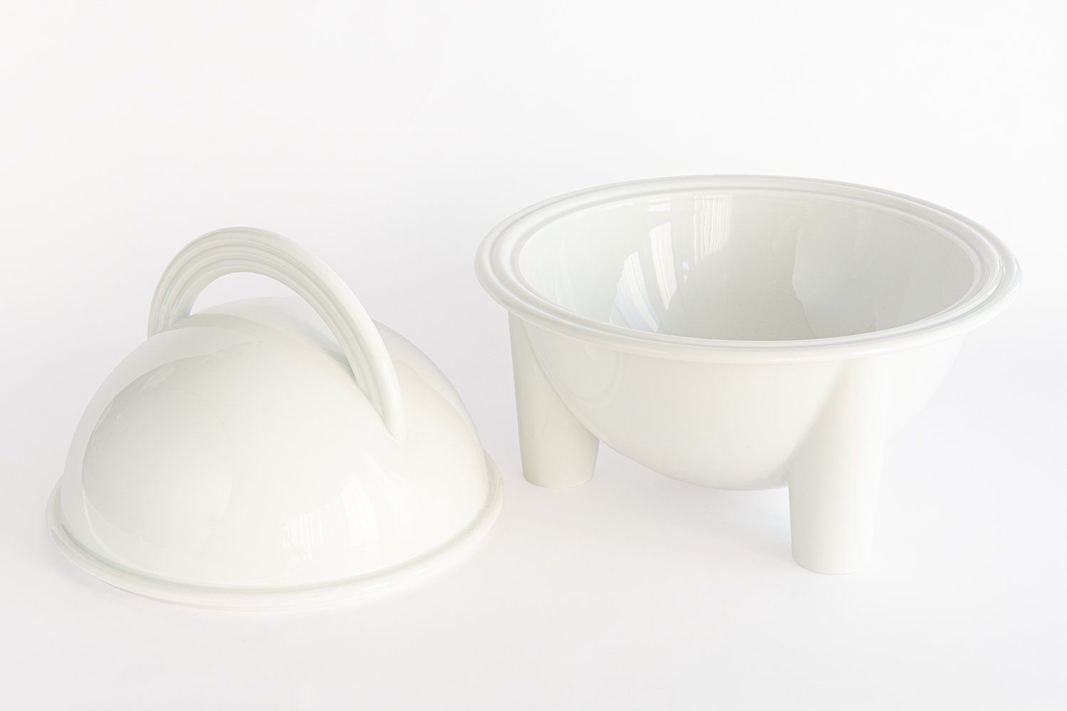 Rosenthal Ciotole: Rosenthal Cupola Suppenterrine mit Deckel weiss – Nuovo (secondo la descrizione) da Oberkirch LU venduto da keyshop1 1