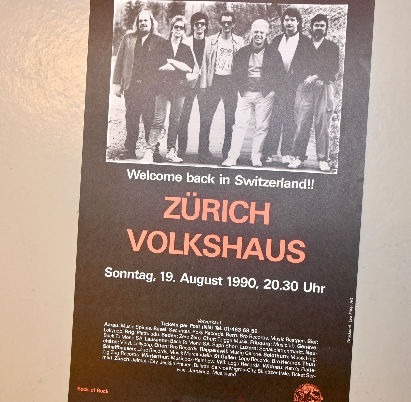 Dischi in vinile: RARE EARTH Concert Poster 1990 ORGINAL – Usato da Pfaffhausen venduto da mono_rec 4