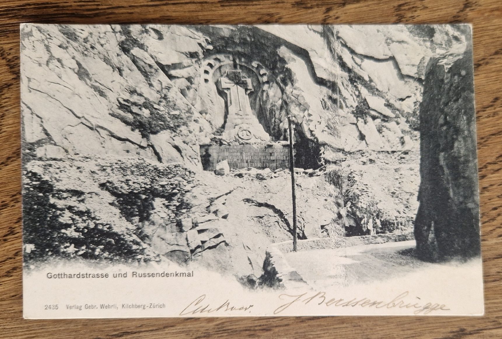 Cartoline postali: Gotthardstrasse und Suworow Denkmal, Andermatt 1904 – Usato da Ebikon venduto da Donar50