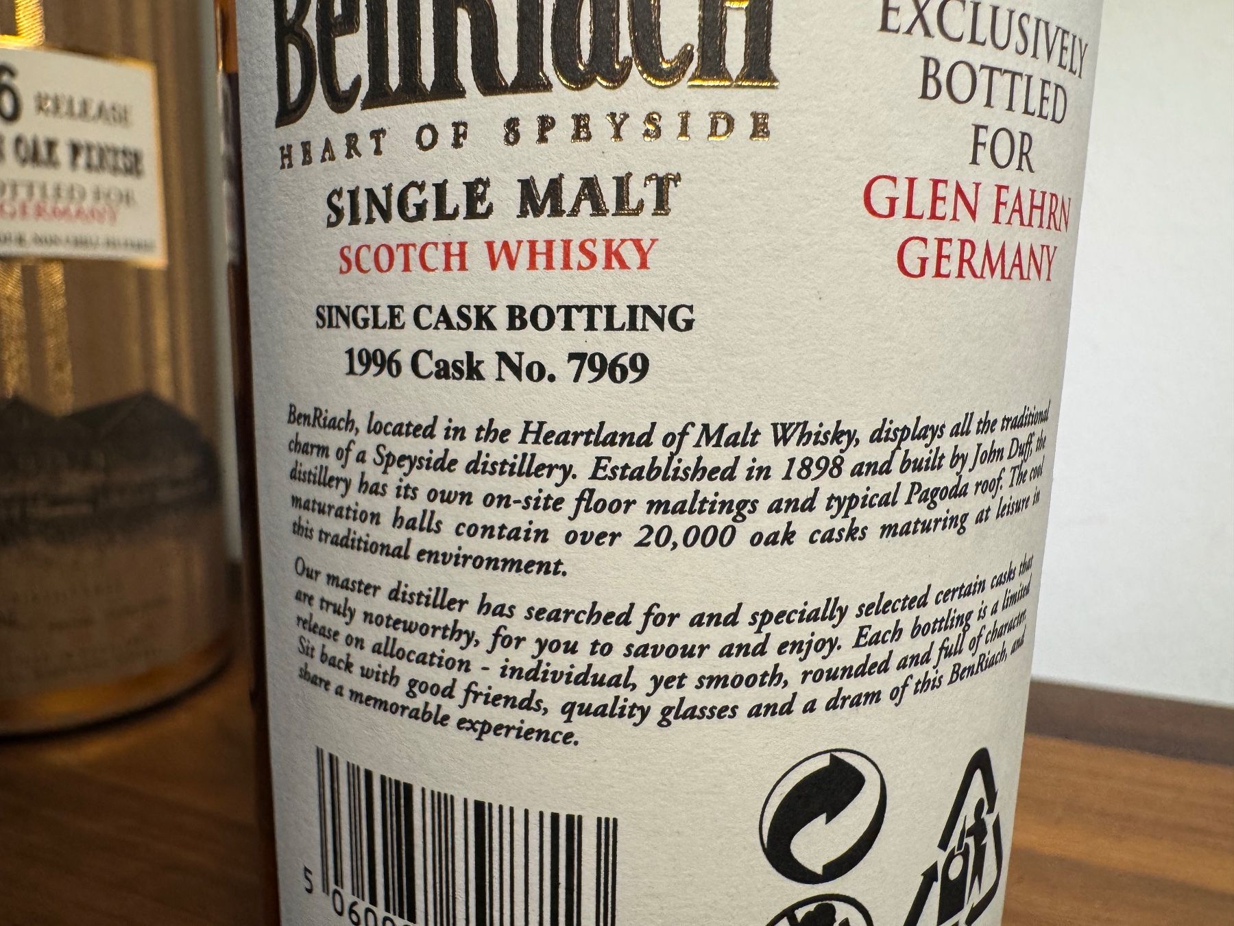 Benriach Bevande alcoliche: Whisky Single Malt Benriach, Ltd. Single Cask Billy Walker – Nuovo (secondo la descrizione) da Winterthur venduto da Tools8 2