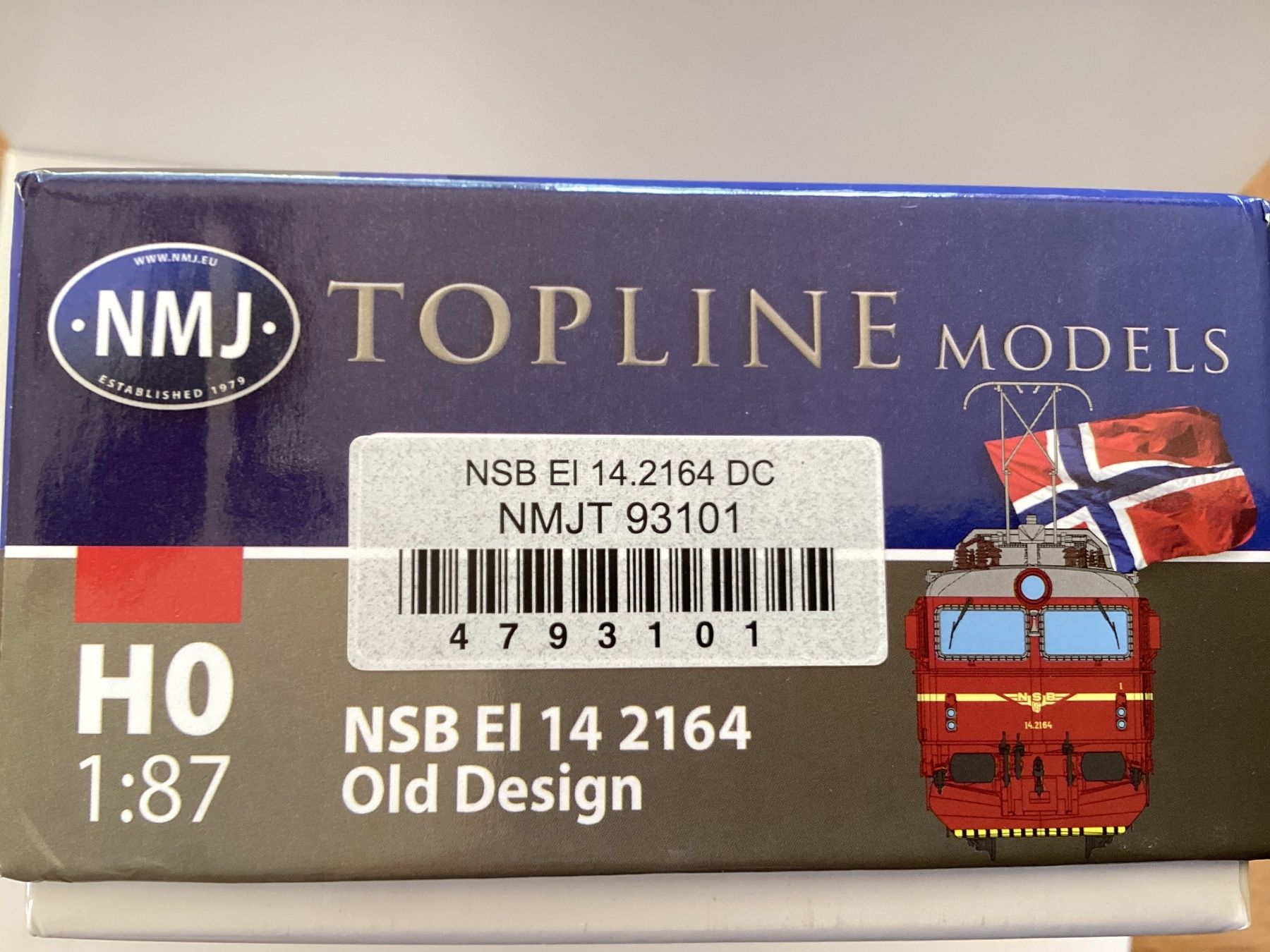 Modellini di ferrovie: NMJ 93101 NSB 14.2164 Old Design H0 1:87 – Usato da Effretikon venduto da simtek_de 5