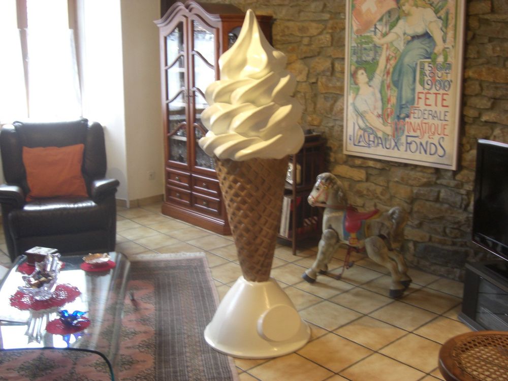 de Glace Vintage fibre de verre, 175cm, diamètre 70cm Kaufen auf Ricardo