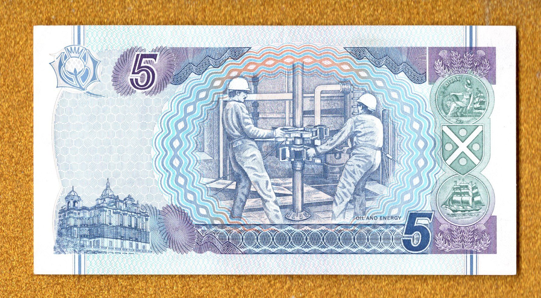 Banconote: Scotland 5 pounds TOP grading AU+ – Usato da Leibstadt venduto da baroc333 1