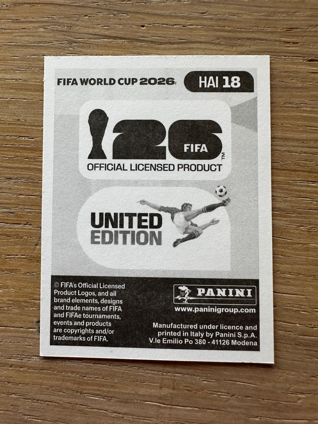 Panini Carte collezionabili: Sticker DUCKENS NAZON  Panini HAI18 – Nuovo (secondo la descrizione) da Zürich venduto da karsumpel11 1