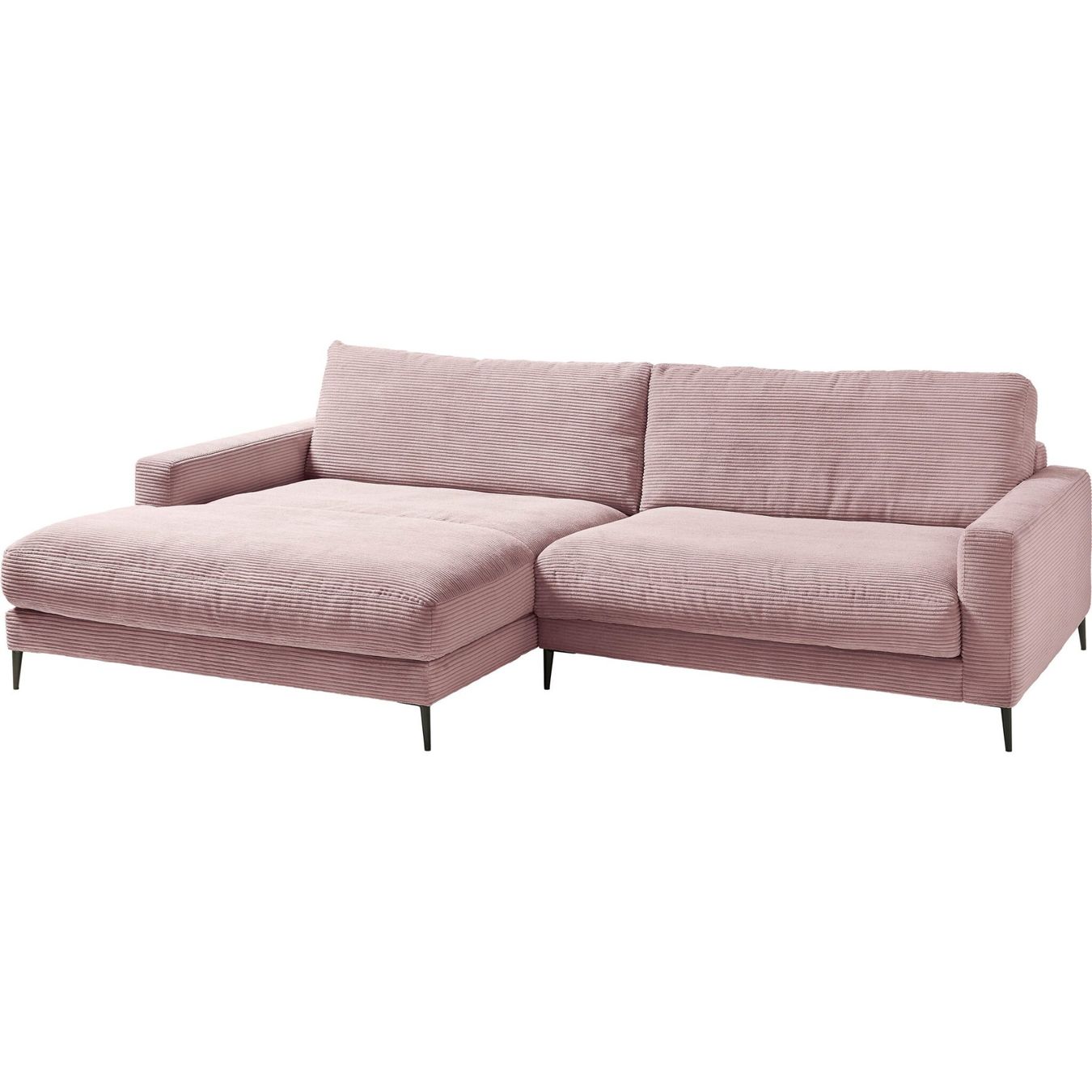 Sofas: Ecksofa  Uptown in Cord Rosa links – Neu und originalverpackt aus Bischofszell von deluxe-moebel 2