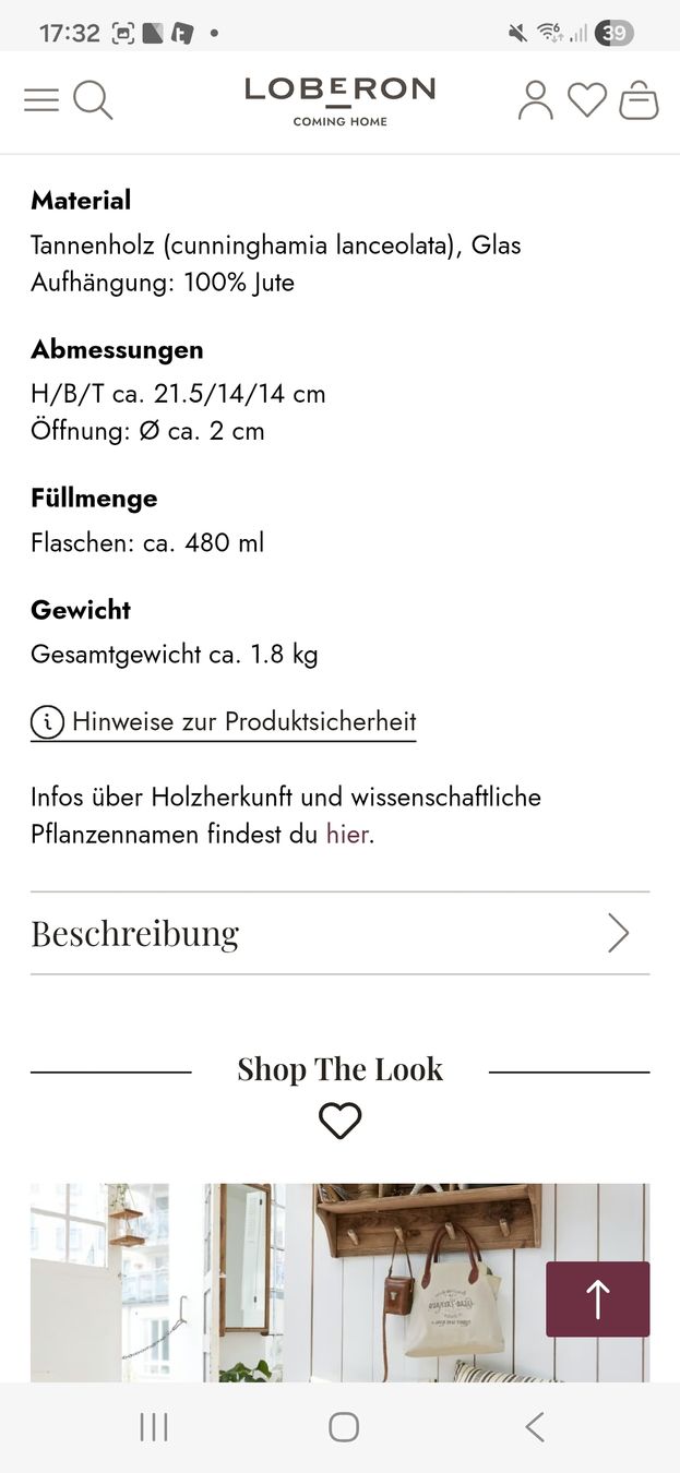 Loberon Vasen & Gefässe: 2x Hängevase von Loberon – Gebraucht aus Eschenbach SG von SanFranciscoCalifornia 5
