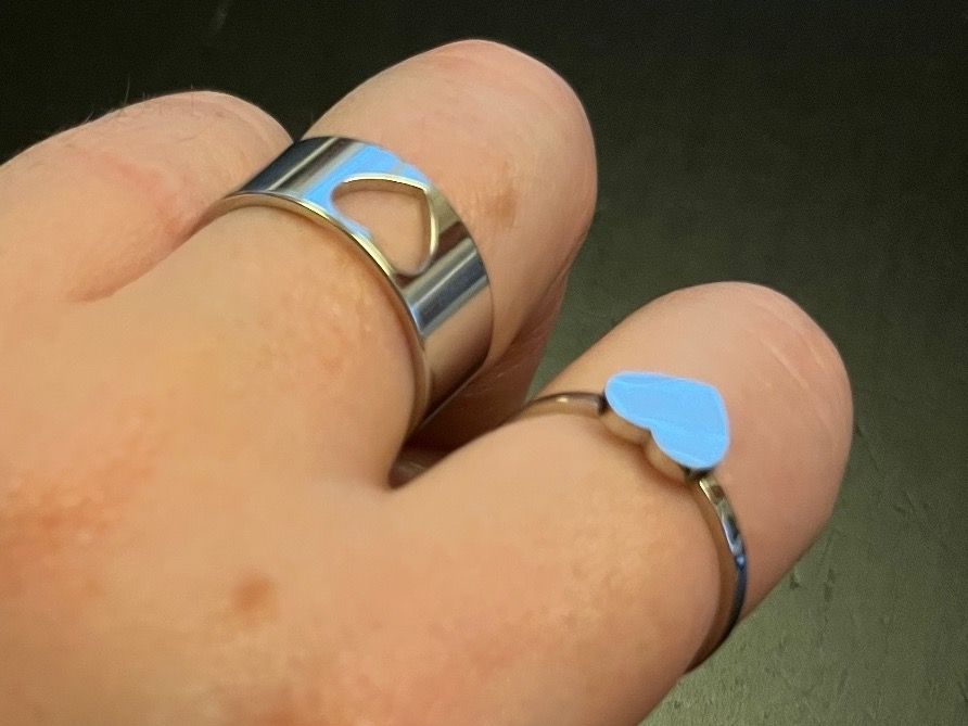 Anelli: Ring Set mit Herz ( one Size), Nr. 69 – Nuovo (secondo la descrizione) da Gams venduto da Mariawicca 1