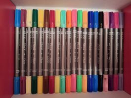 20 Filzstifte, dick und dünn
