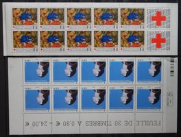 Frankreich Lot mit ** Markenheftchen V