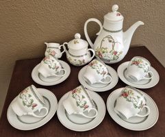 Porzella Jadeborg "Bouquet" - Kaffeeservice 17 Teile