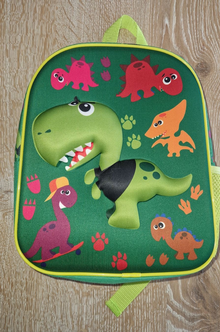 Borse & Zaini: Kinder Rucksack mit Dino Motiv – Nuovo (secondo la descrizione) da Bettlach venduto da Vasi31