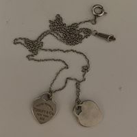 Tiffany & Co. Kette doppel Herz 925 Silber