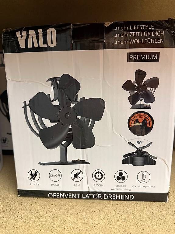 Ventilatori: Ofenventilator Valo für Ofenrohr klemmend oder stehend – Usato da Wattenwil venduto da Peterofenbau