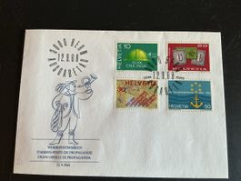Offizieller Briefmarken-Umschlag Bern 12.9.1968 Top!