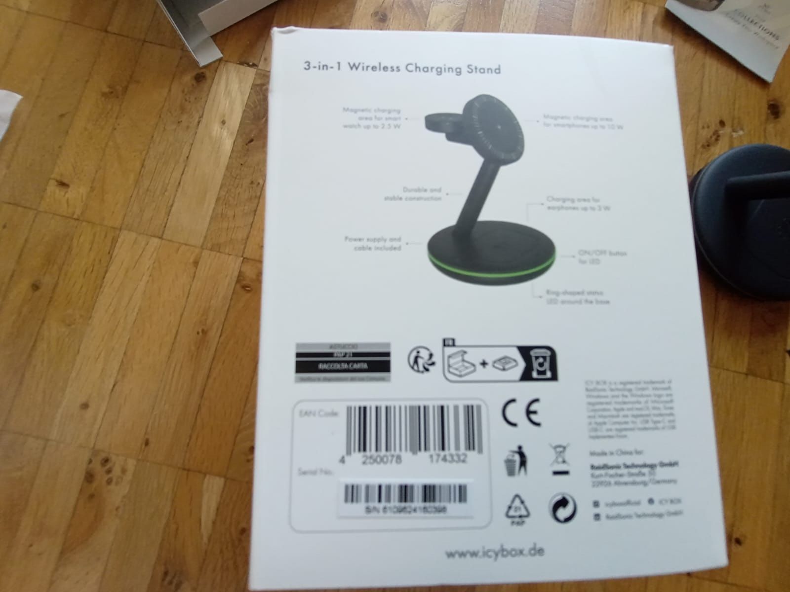 Docking station: 3 in 1 wireless charging stand Ladestation Icy Box – Usato da Wädenswil venduto da Mirm1.0 4