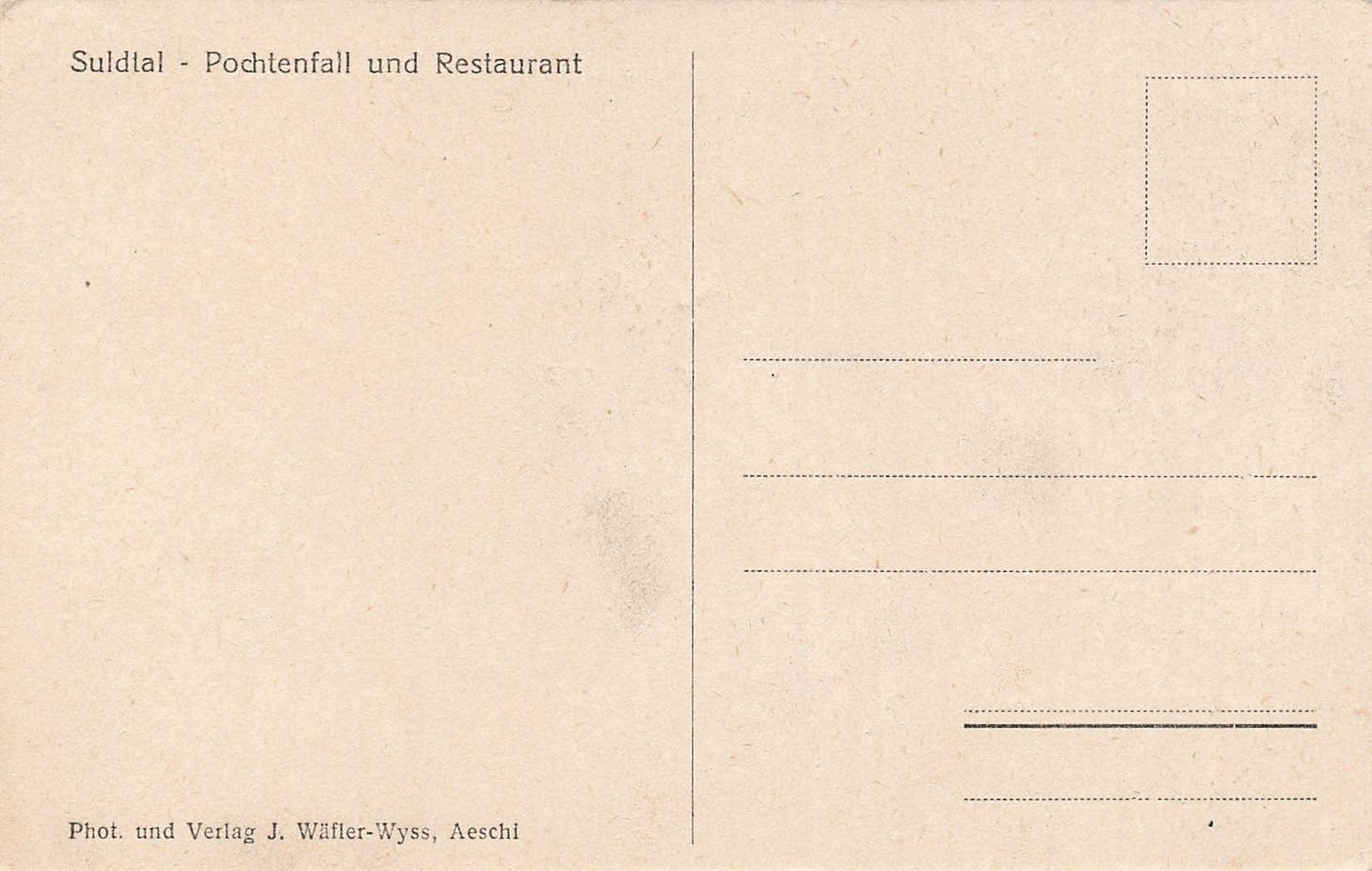 Cartoline postali: Suldtal pochtenfall und restaurant – Usato da Biasca venduto da Blenio71 1