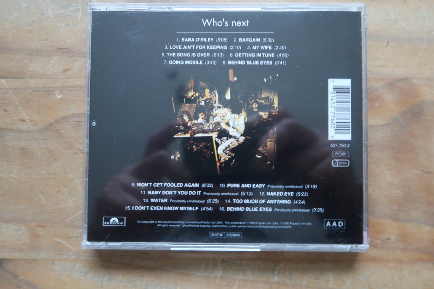 CDs: THE WHO - WHO'S NEXT - BONUS TRACKS - CD – Gebraucht aus Basel von Patiscat 1