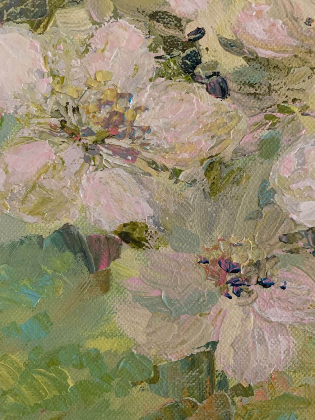 Dipinti: Acrylbild: Blütenzauber auf Leinwand – Nuovo e nell'imballaggio originale da Zürich venduto da jimmy_12 1