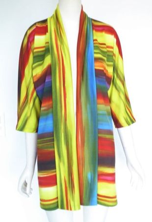 Multicolor Jacke Gr L/XL Boho/Ethno-Look für Übergangszeit