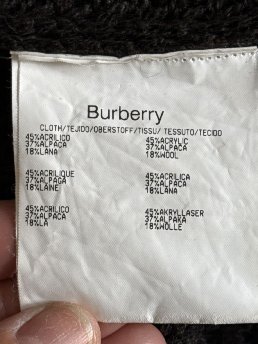 Burberry Giacche: Burberry Strickjacke mit schönen Details – Usato da Luzern venduto da Fullmoon68 4