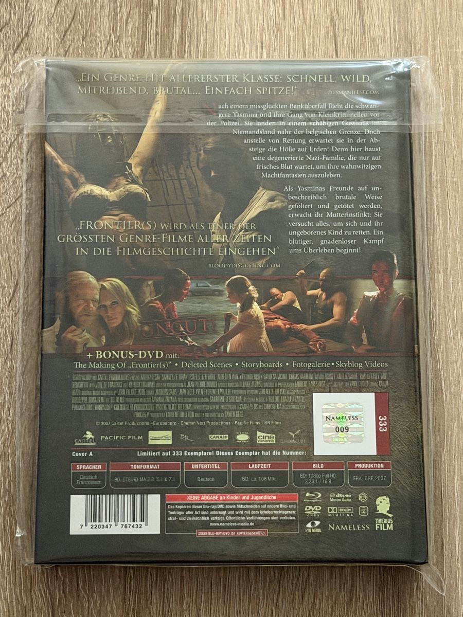 Tutti i DVDs: Frontiers Mediabook - wie neu – Nuovo (secondo la descrizione) da Stein am Rhein venduto da ricks0r 1