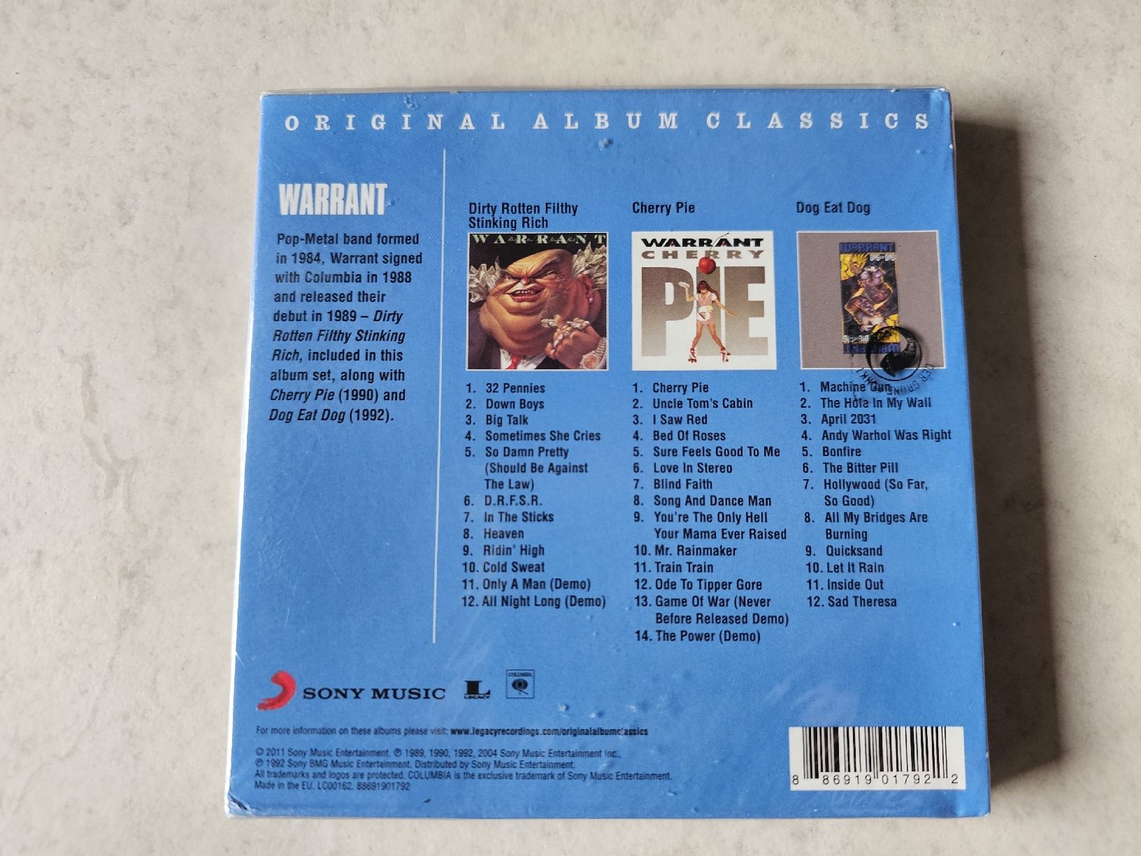 CD: Warrant  -  3x Album Classics  /  Fabrikneu – Nuovo e nell'imballaggio originale da Schneisingen venduto da backstore24 1