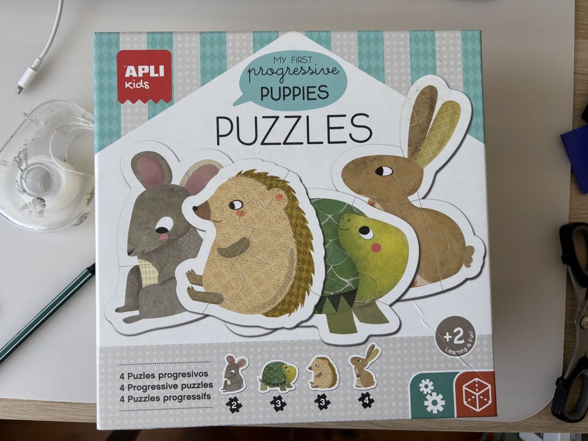 Puzzles: APLI Kids 4 Progressive Puzzles Tiere – Gebraucht aus Grosswangen von Sunnyday35