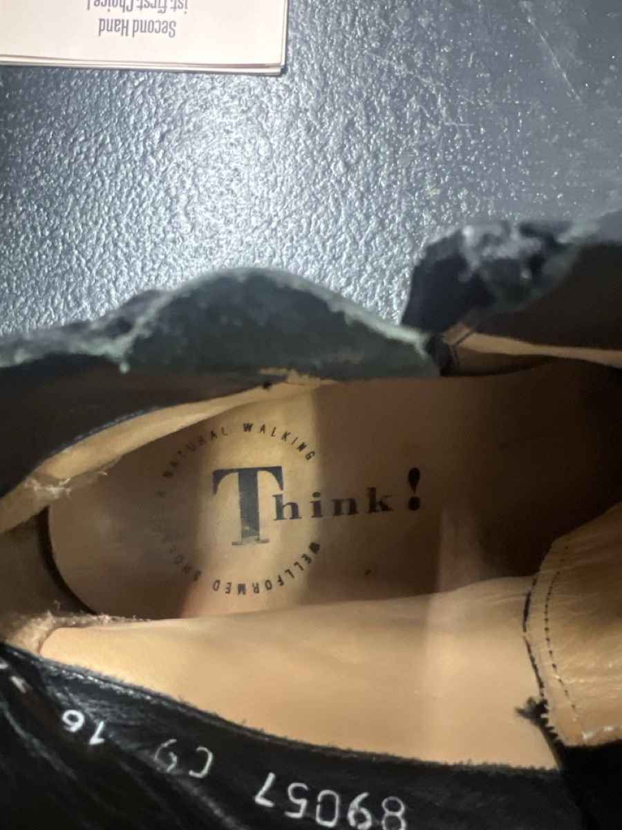Think Scarpe da donna: Think! Lederstiefeletten Schwarz/Leo Gr. 38.5 – Usato da Olten venduto da AtelierSecondhand23 3