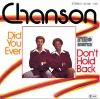 CHANSON - DON'T HOLD BACK (7'' Vinyl Single VG+)