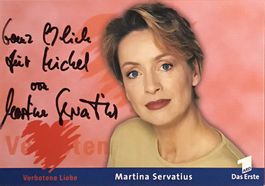 Martina Servatius 1954-2016 Autogramm signiert Foto 10x15cm
