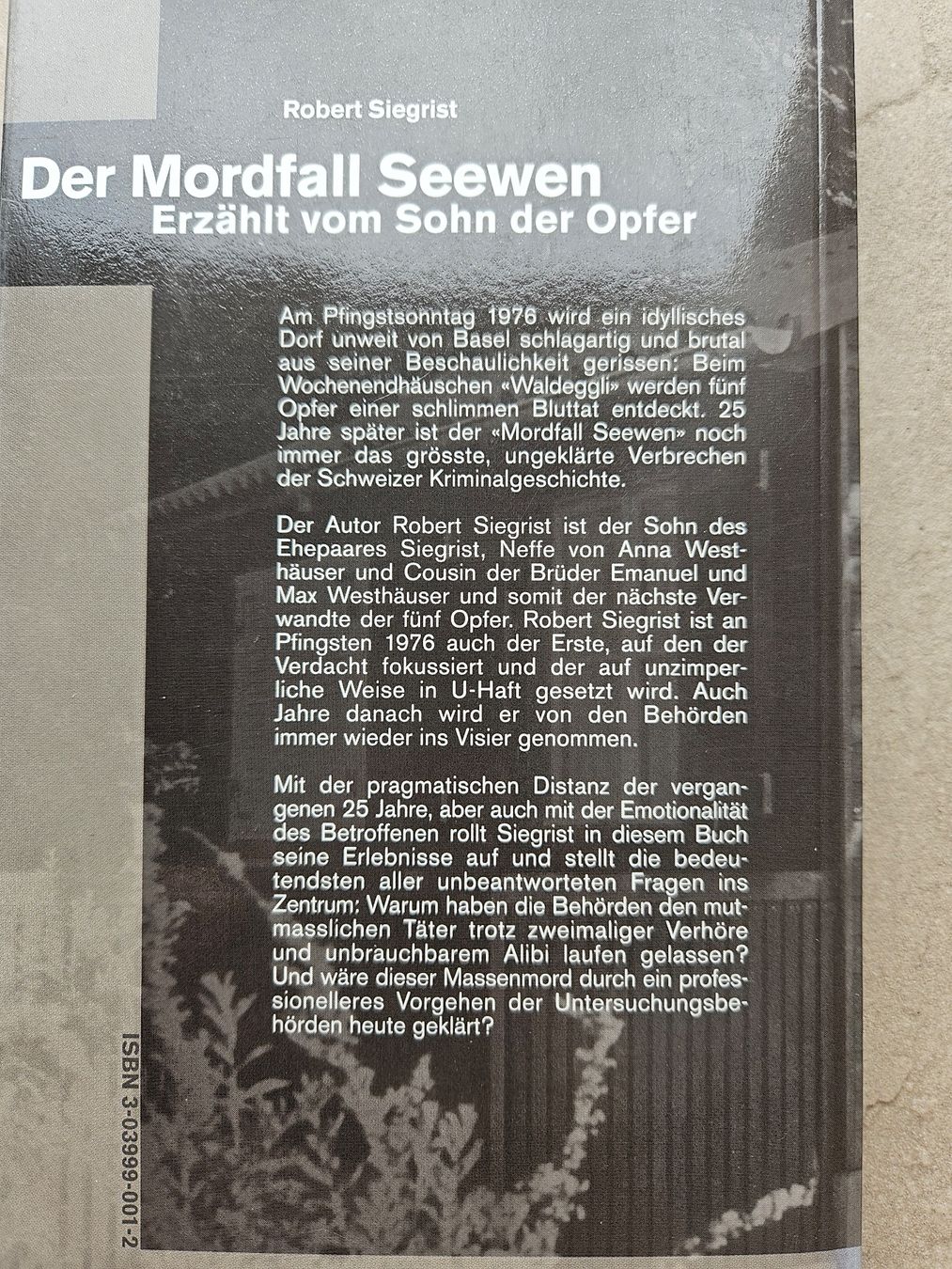 Libri: Der Mordfall Seewen Buch – Usato da Beinwil am See venduto da Schnugi6 1