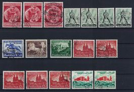 Deutsches Reich 1940 verschiedene gute Werte gest