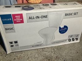 Neues Keramik WC, all inclusive.