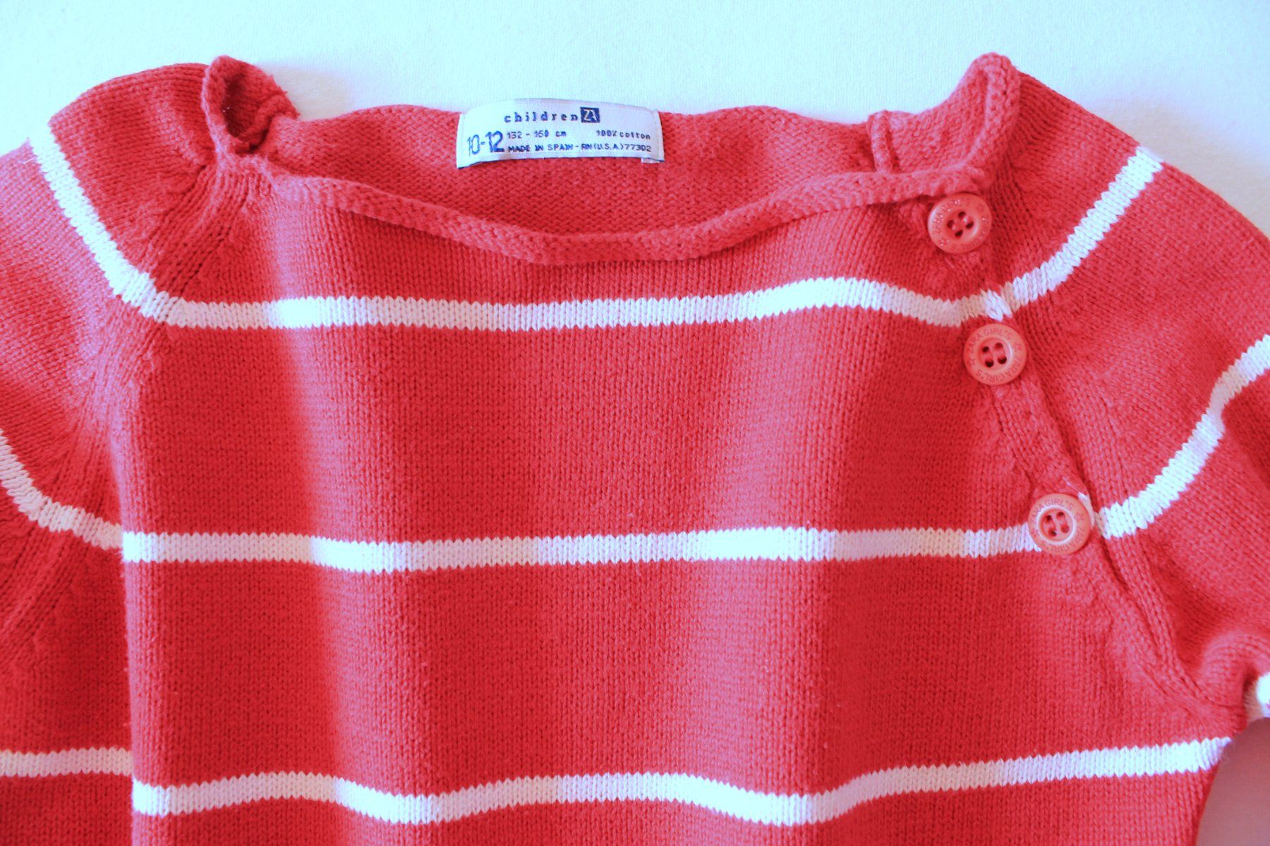 Zara Maglioni & Felpe: Zara * Streifen PULLOVER mit Knopfleiste  134 – Usato da Rebstein venduto da Lunipu 2