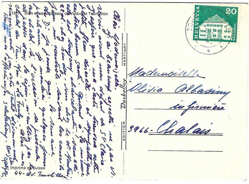 Cartoline postali: AK Sitten mit Schlössern – Usato da Rheinfelden venduto da wil_m7gh 1