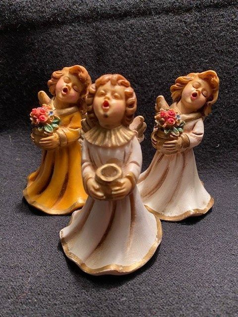 Statuette: 3 Handbemalte Engel – Usato da Dübendorf venduto da cchiarello 1